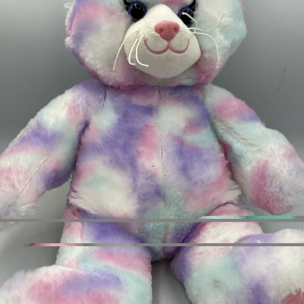 BUILD-A-BEAR' TYE DYE PASTEL CAT 16‎ INCHES